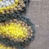 Grande tapisserie rétro à fleurs