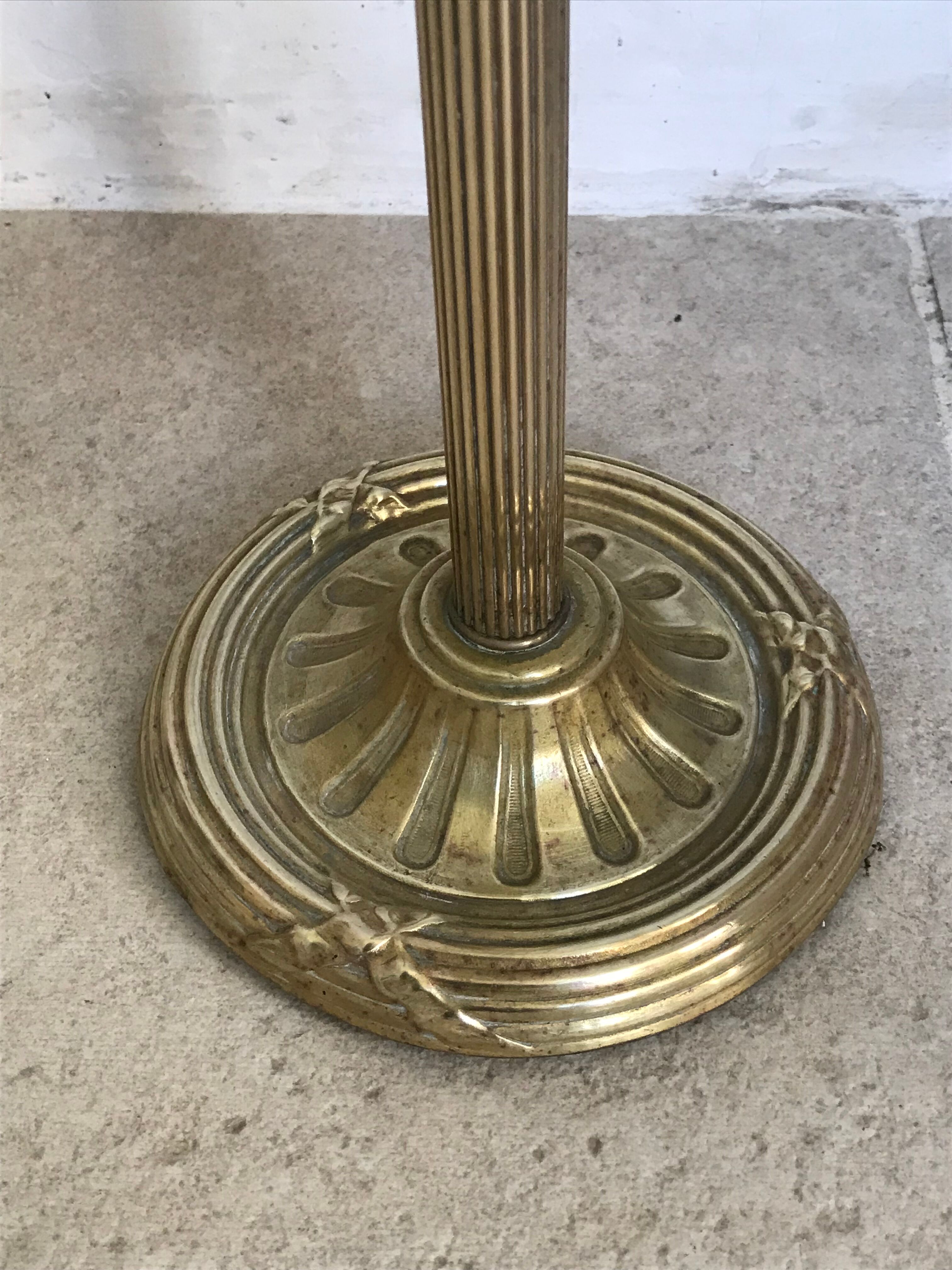 Brass standing ashtray