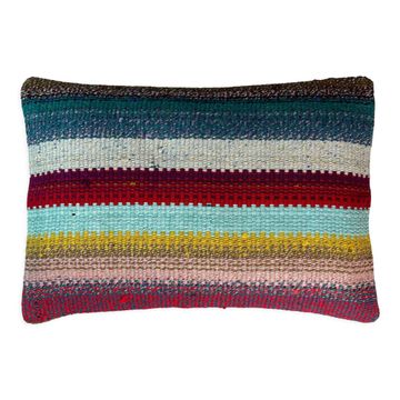 Housse de coussin vintage turque faite à la main, 30 x 50 cm