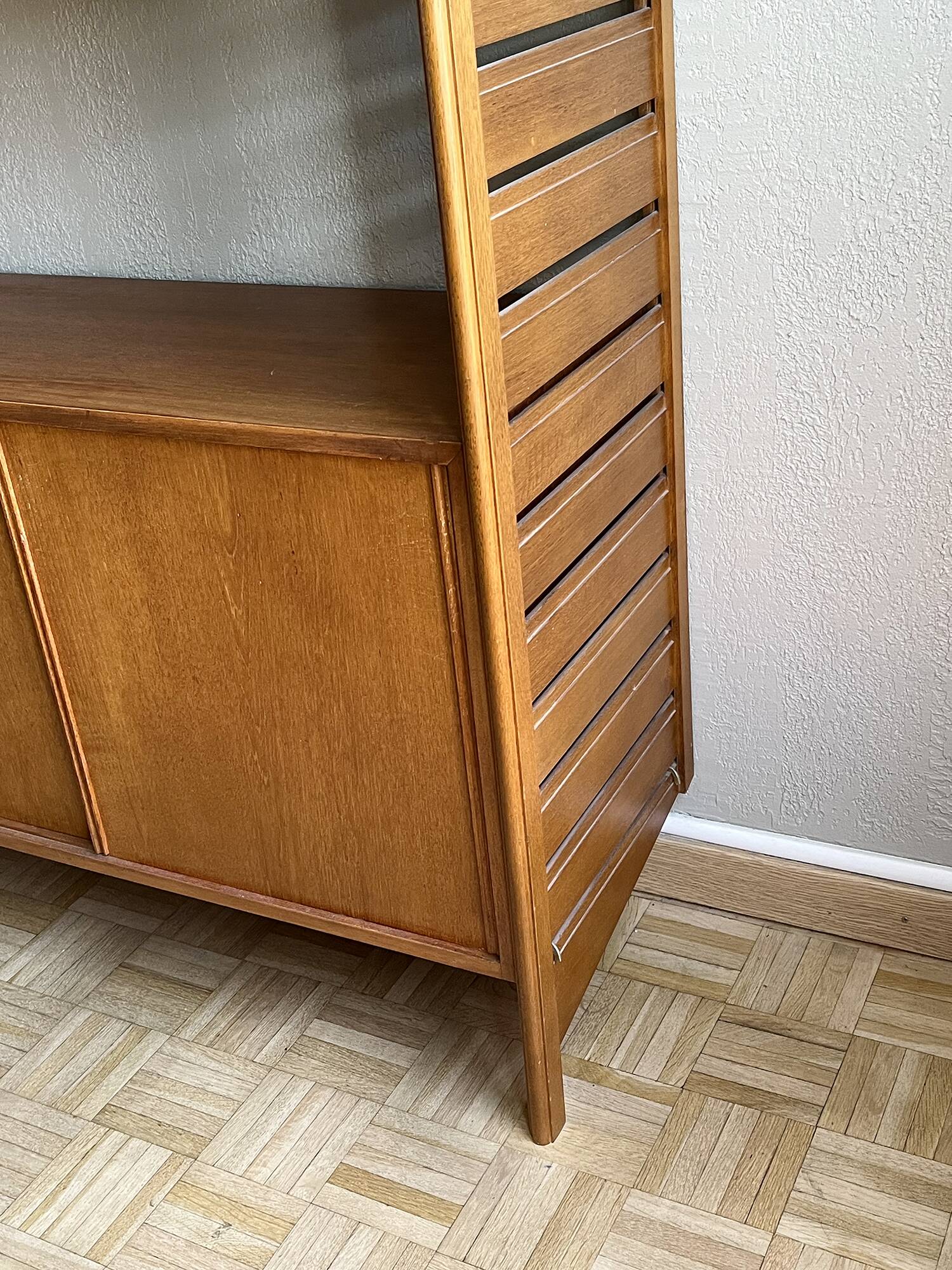 Ladderax modular teak bookcase by Robert Heal