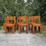 6 brutalist chairs
