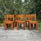 6 brutalist chairs