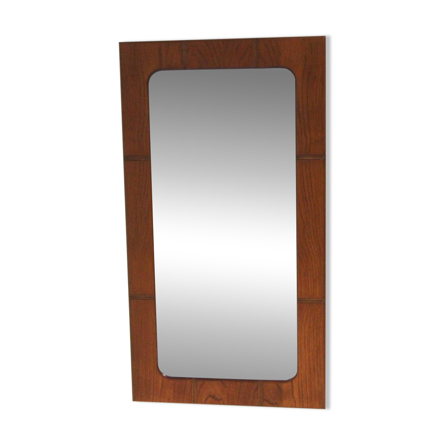 Scandinavian oak mirror, Sweden, 1960, 118cm x 64cm