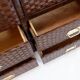 Vintage coastal woven rattan chest of drawers