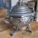 Antique Box / Chased Silver-Plated Sugar Bowl from Fes - Nesting Style (Vi