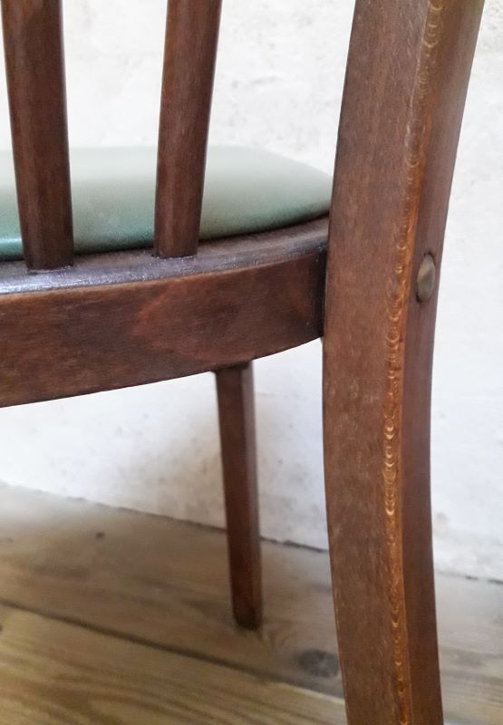 Pair of Baumann bistro chairs n°12