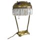 Large Jugendstil desk lamp with crystals