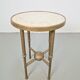 Table d'appoint ronde en cuivre Art Déco par P. Cool, 1933