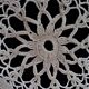 Napperon au crochet vintage coton rond
