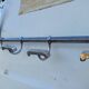 Vintage chrome coat rack and plastic balls