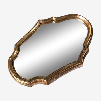 Miroir baroque doré 31x21