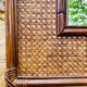 Vintage mirror, bamboo, caning and rattan, circa 1960s