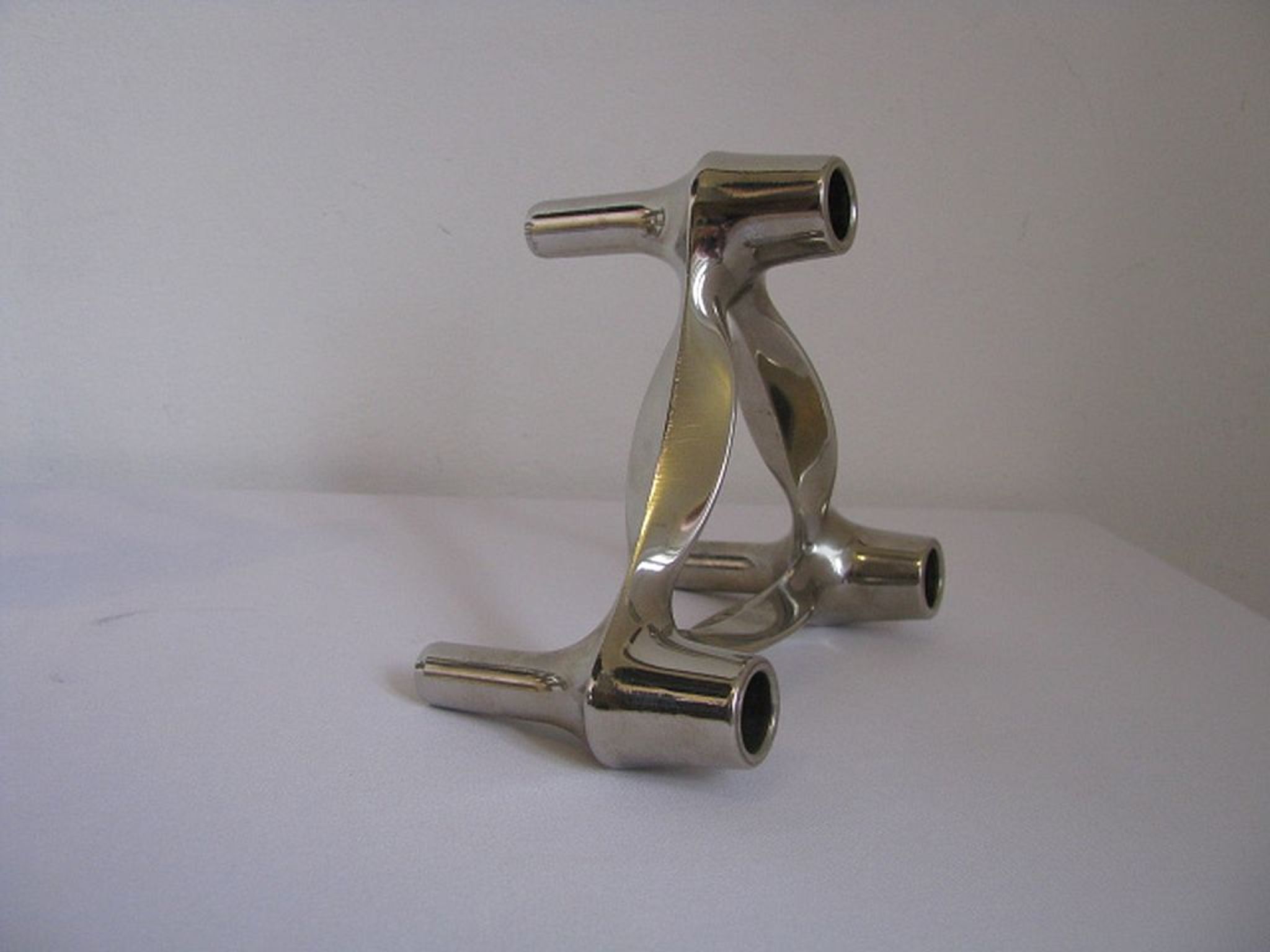 Set de bougeoirs modulaires Bmf édition argent conçus par Fritz Nagel & Ceasar Stoffi