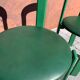 6 Bruno Rey Kush & co Green Stackable Chairs Circa 1970