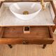 Meuble vasque ancien marbre et bois de style Louis-Philippe