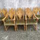 8 ceruse oak style chairs