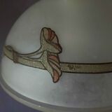 Art nouveau opaline pendant lamp