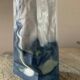 Vintage crumpled porcelain vase