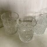 Set of 5 crystal whiskey glasses