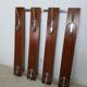 vintage wooden wall coat rack / 8 suspension pointsvintage