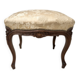Louis XV style stool in solid walnut, 20th century