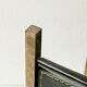 French mid-century leather magazine rack