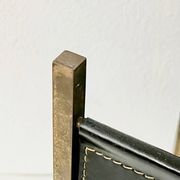 Porte revue en cuir Français mid century