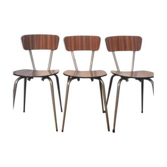 Lot of 3 chairs in formica