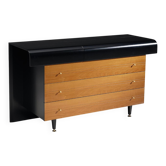French Commode with Drop-Front Secretary Desk, 3 Drawers, Pierre Cardin 1980s