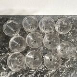 Antique engraved stemware