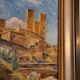 Oil painting by Hans Lindén / 1938 / San Gimignano, Italy