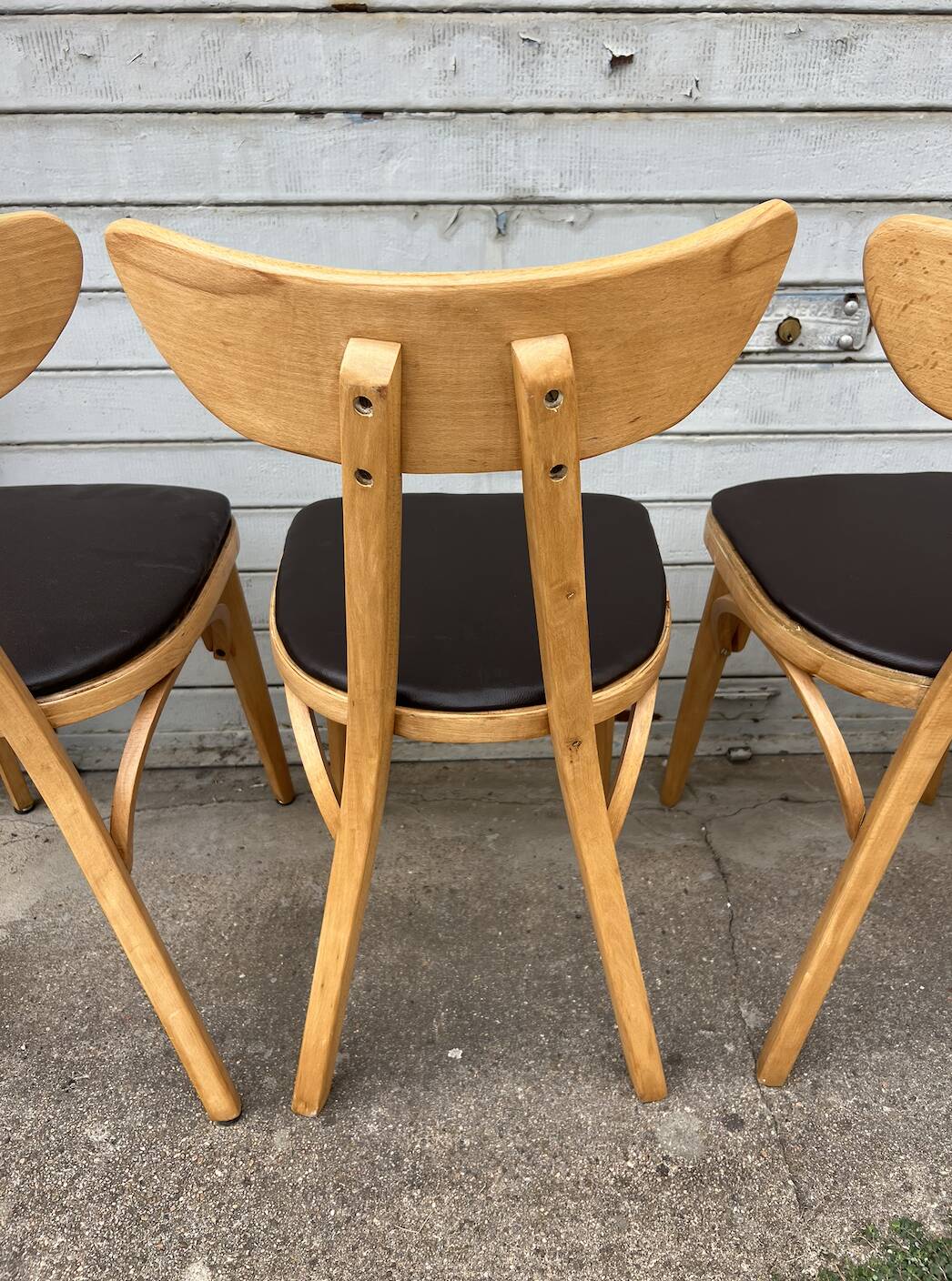6 chairs model Banane stamped Lutherma 5 chairs model Banane stamped