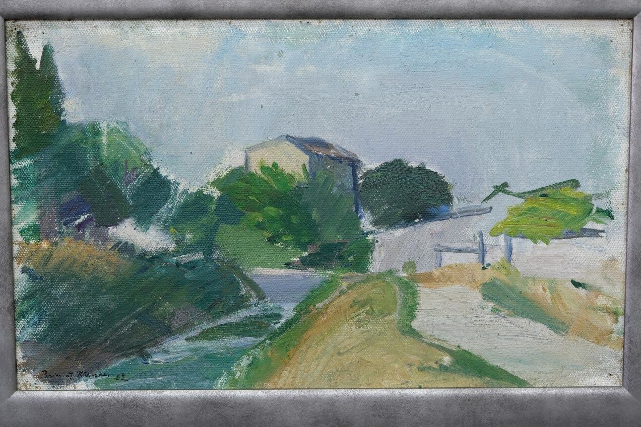 Brita Af Klercker, Swedish painting, 1952, Oil on canvas, Framed
