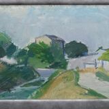 Brita Af Klercker, Swedish painting, 1952, Oil on canvas, Framed