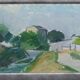 Brita Af Klercker, Swedish painting, 1952, Oil on canvas, Framed