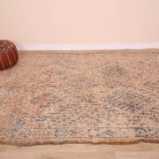 Peach Vintage Moroccan Wool Rug 188 x 317 cm , Berber Rug Handmade, Unique