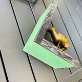 Pair of marble and brass bookends