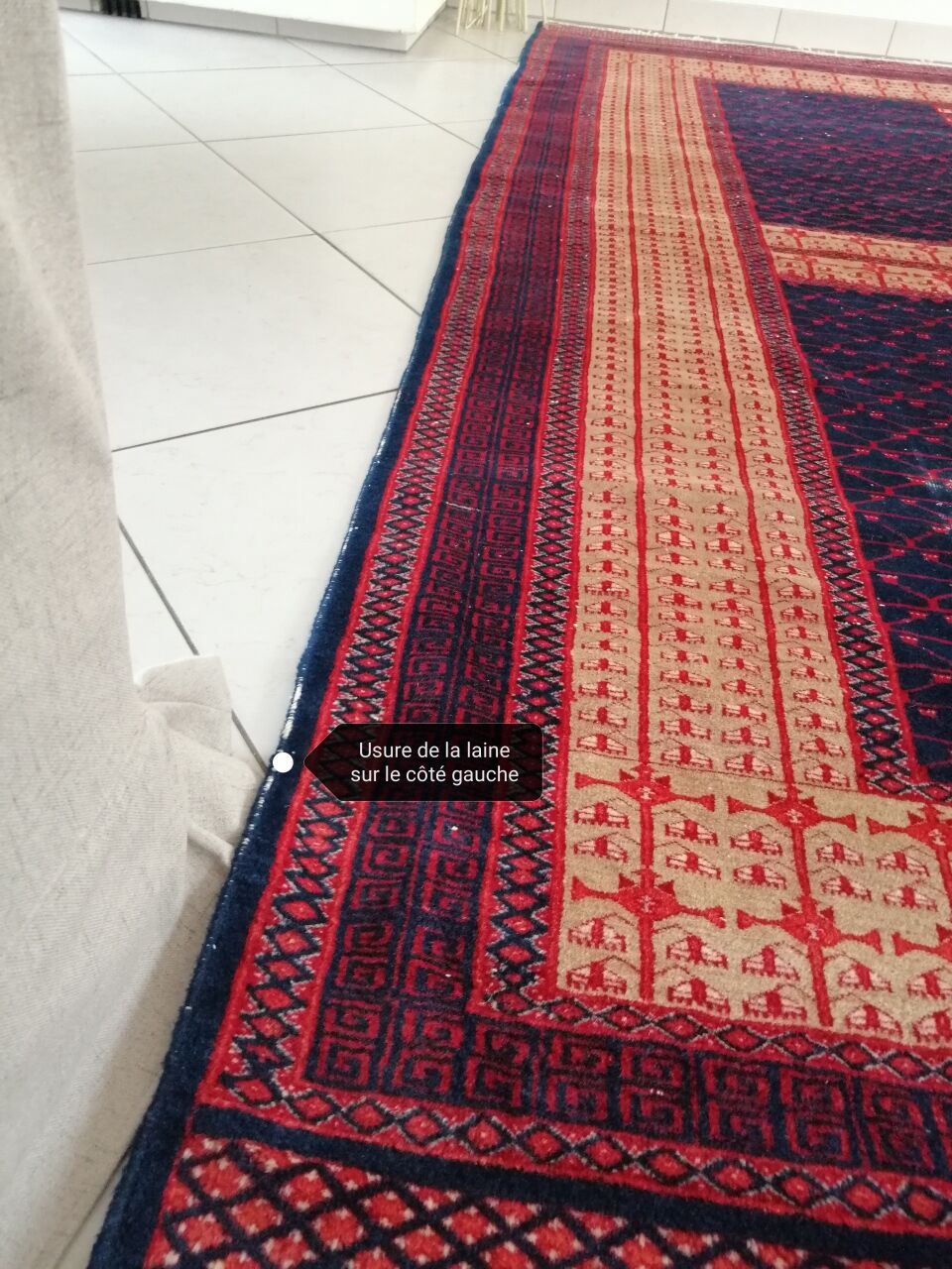 Vintage pakistan bukhara carpet  220x300cm