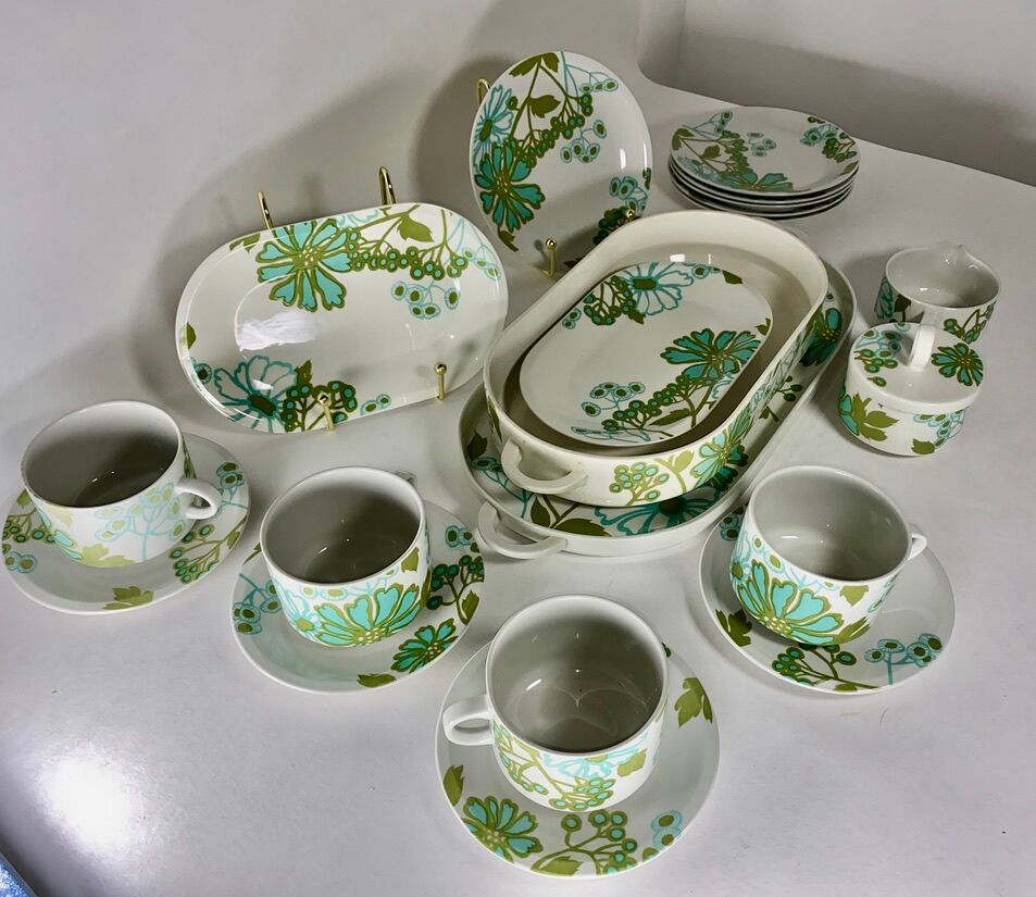 Service Villeroy Boch "Scarlett" design Christine Reuter 1970