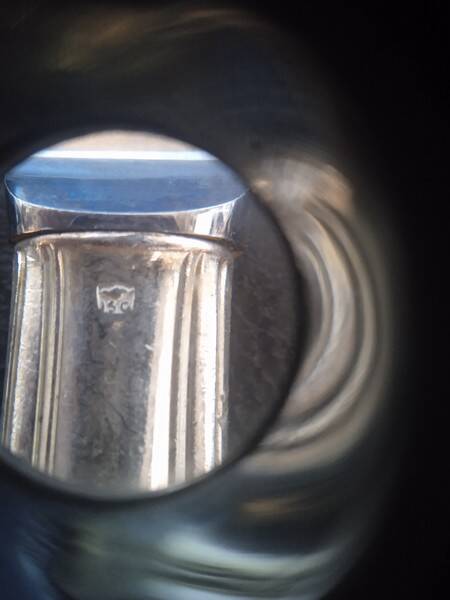 12 knives + silver metal punch from the 1950s