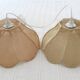 2 "flower" suspensions in vintage 1970s natural fibre.