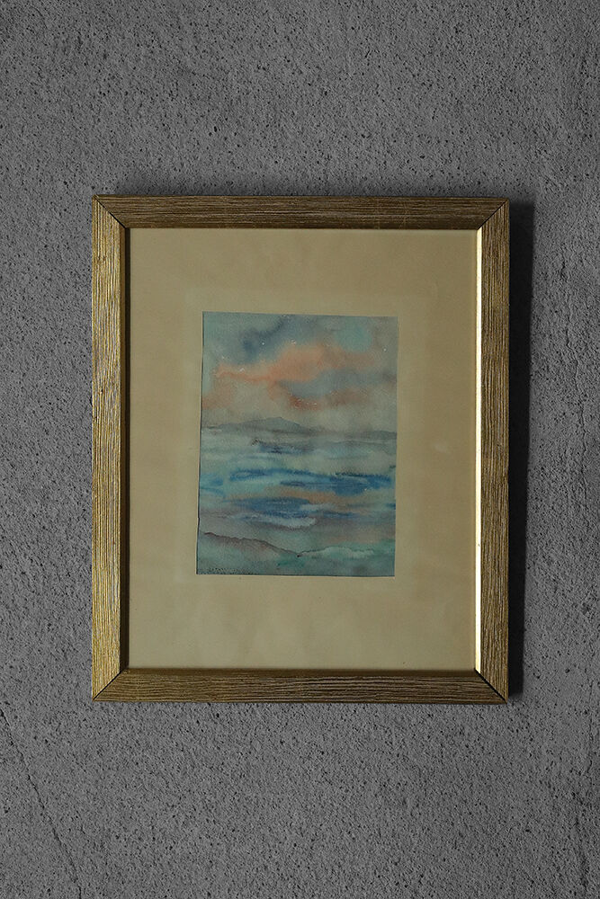Frideborg Bryth, Gouache, 1961, Framed