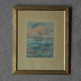Frideborg Bryth, Gouache, 1961, Framed