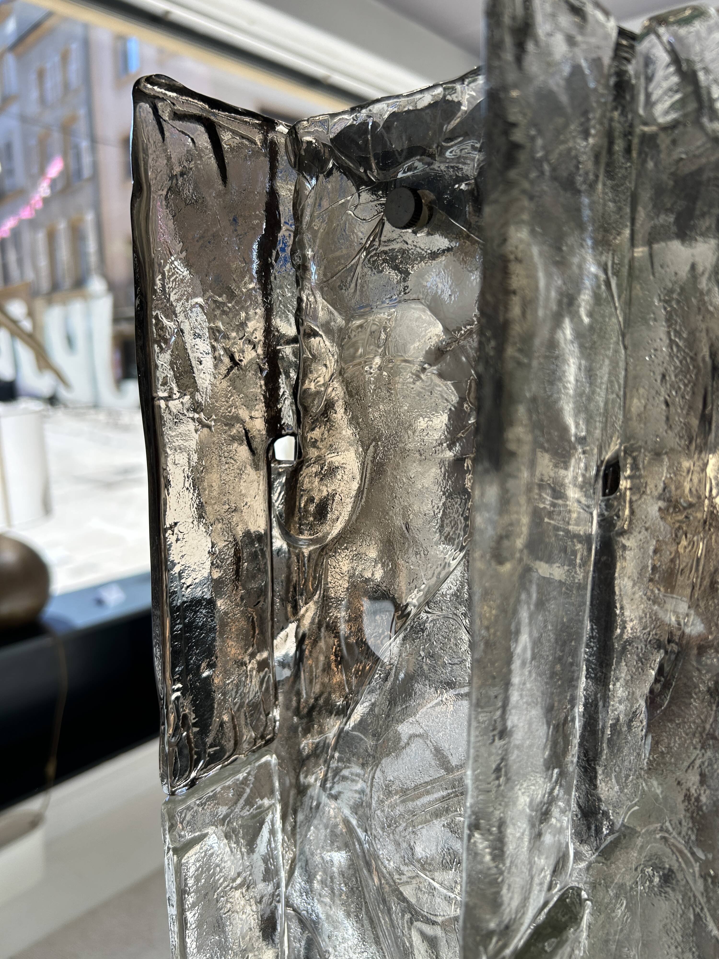 Murano glass floor lamp, Mazzega 1970s