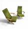 2 x 20th-century vintage design reclining armchairs