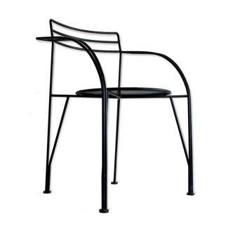 Pascal Mourgue's silver moon chair for Fermob 1st edition of 1985