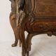 Ornamental commode in marquetry, marble, winged figures - Napoleon III