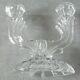 Two-pointed transparent glass chandelier