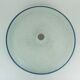 Rare large ceiling light by hillebrand 1960s textured glass blue metal fram