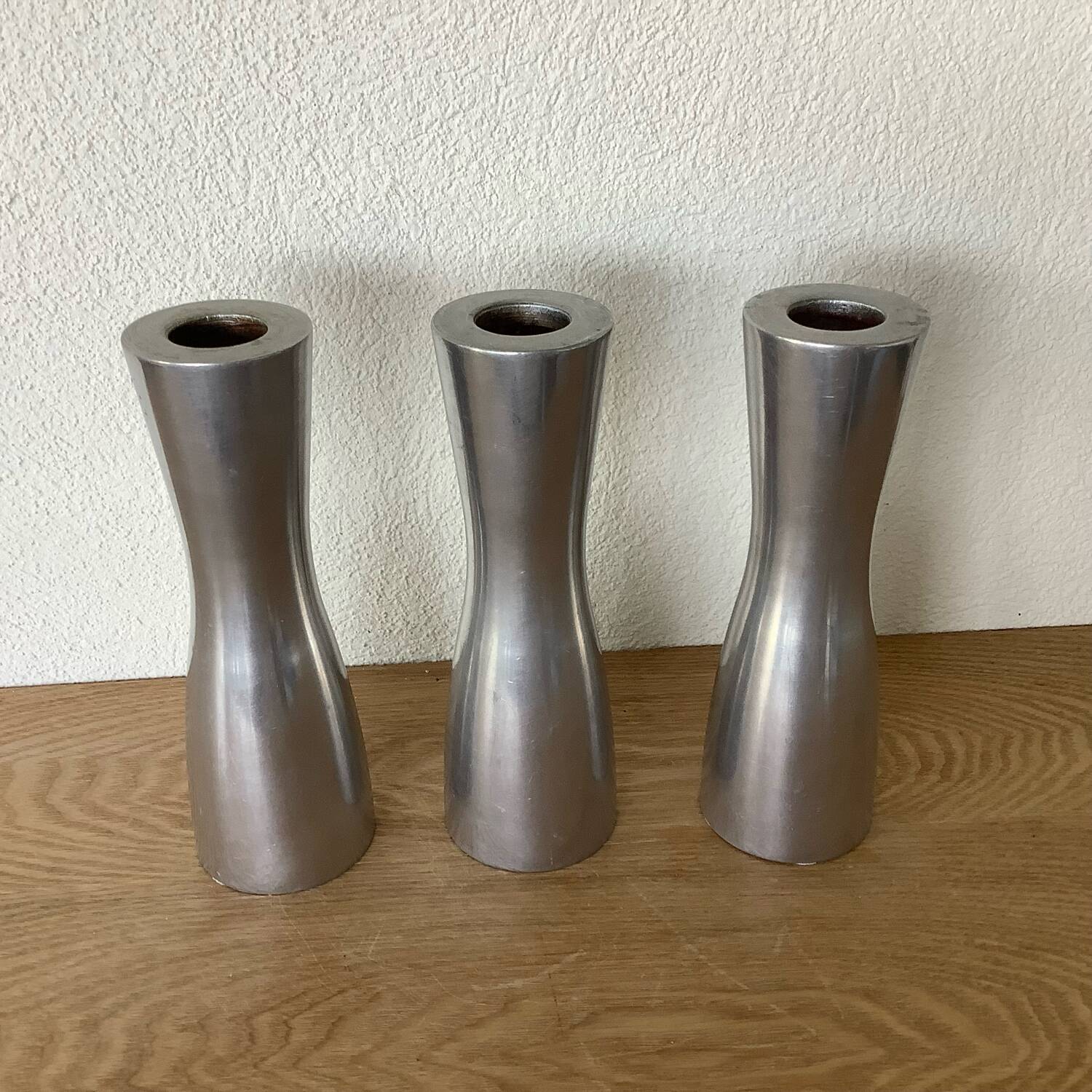 7 Vintage IKEA Chrome Candle Holders Ehlén Johansson Renos + Erika Pekari